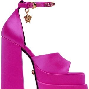 Pink Medusa Aevitas Platform Heeled Sandals